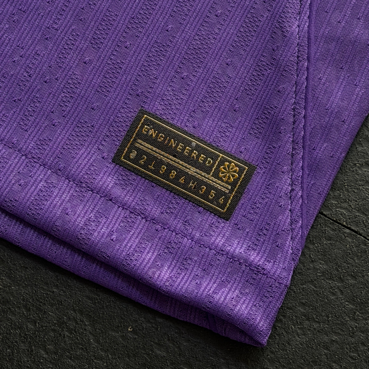 Nike Engineered label on the hem of the away jersey