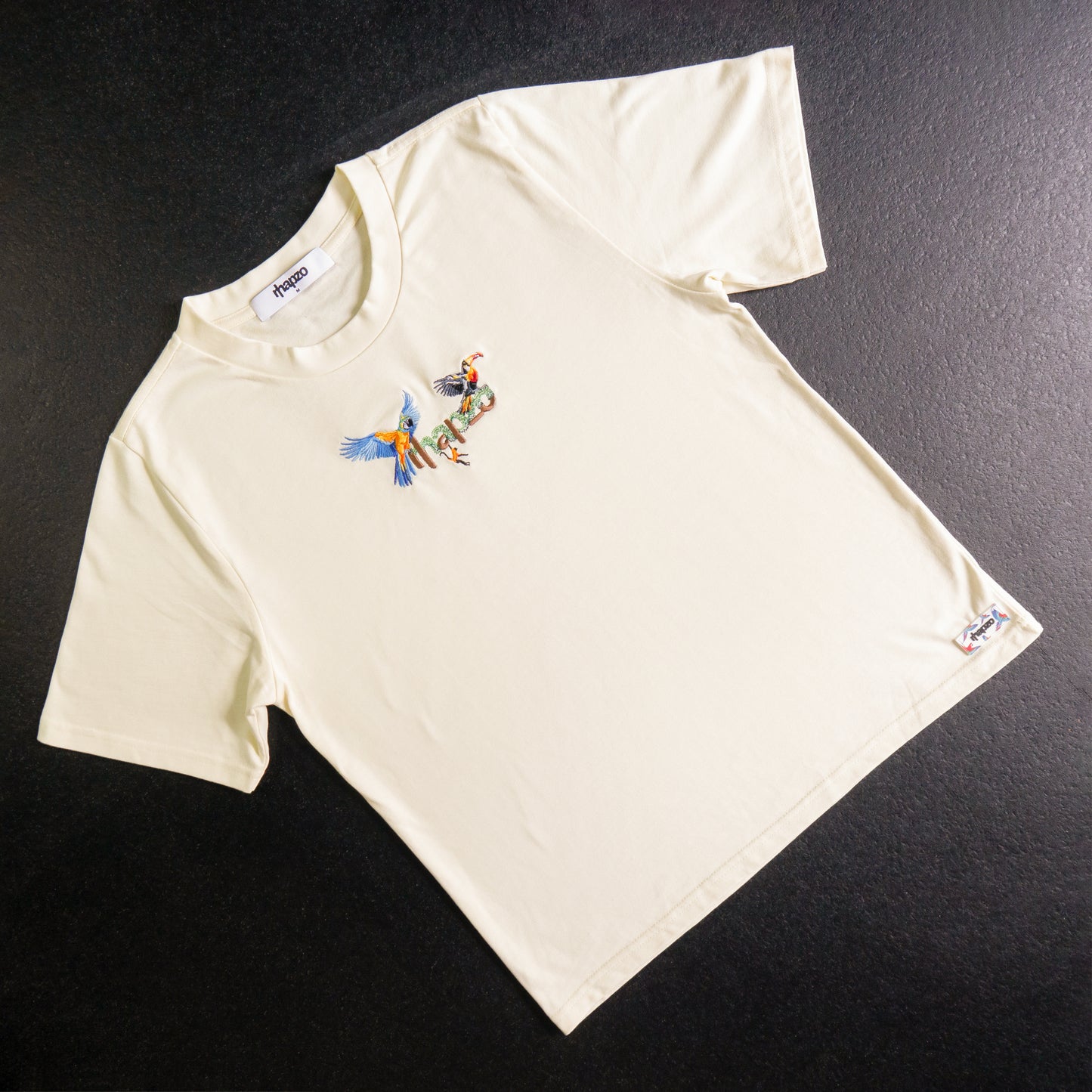 Rainforest Logo Tee - Butter